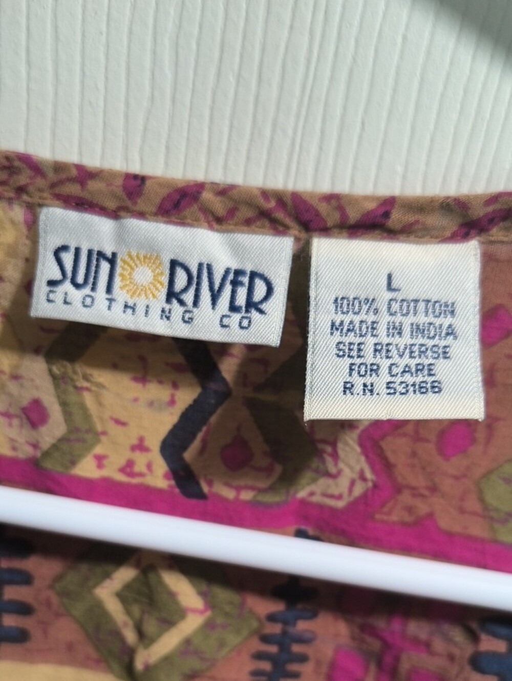 Sun & River Purple Multi-Stripe Aztec Button-Down Top - Picture 2 of 3